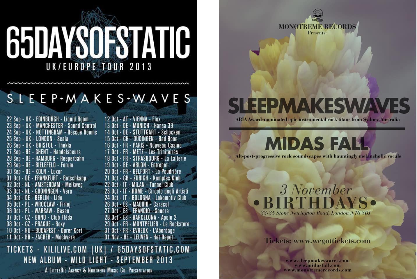 SMW tour posters